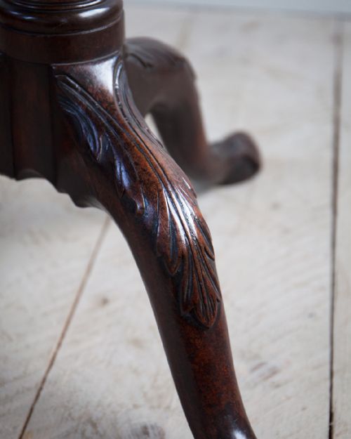 GEORGE III MAHOGANY PIECRUST TABLE - ADDITIONAL PHOTO 5
