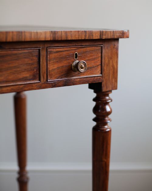LATE REGENCY ROSEWOOD WRITING TABLE - ADDITIONAL PHOTO 1