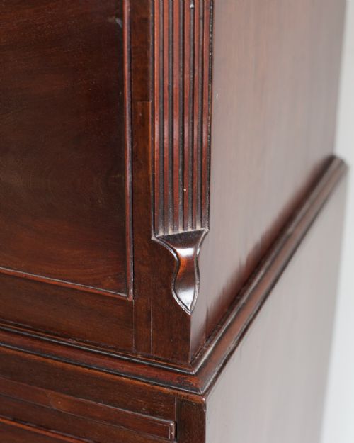 SUPERB GEORGE III MAHOGANY CHEST ON CHEST - ADDITIONAL PHOTO 4