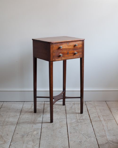 george iii mahogany work table - CATEGORY: ANTIQUE TABLES - DATED GEORGIAN