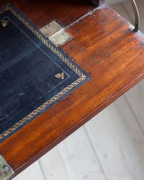 REGENCY MAHOGANY SECRETAIRE BOOKCASE - ADDITIONAL PHOTO 6