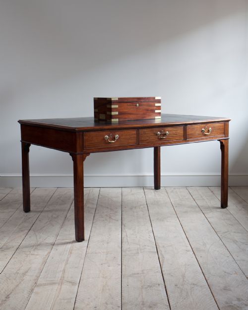 18th century mahogany partners library table - CATEGORY: ANTIQUE TABLES - DATED 18TH CENTURY
