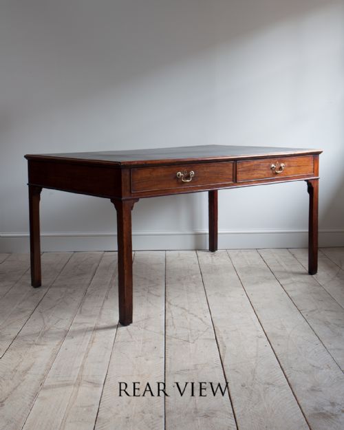 18TH CENTURY MAHOGANY PARTNERS LIBRARY TABLE - ADDITIONAL PHOTO 1