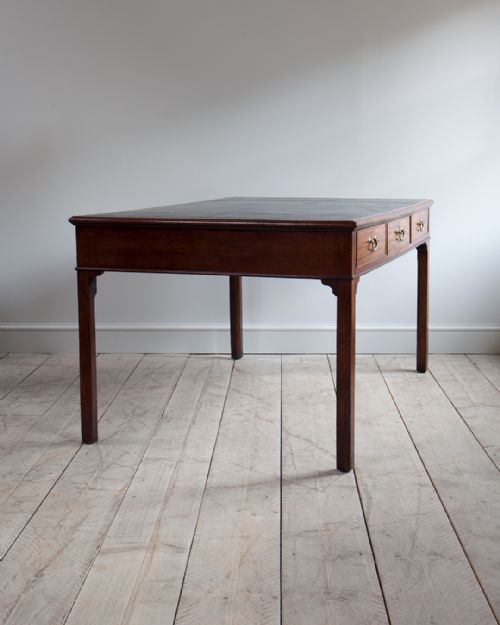 18TH CENTURY MAHOGANY PARTNERS LIBRARY TABLE - ADDITIONAL PHOTO 2