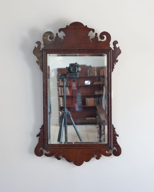 george iii mahogany fret wall mirror - CATEGORY: ANTIQUE MIRRORS - DATED 18TH CENTURY