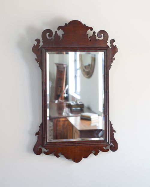 GEORGE III MAHOGANY FRET WALL MIRROR - ADDITIONAL PHOTO 1