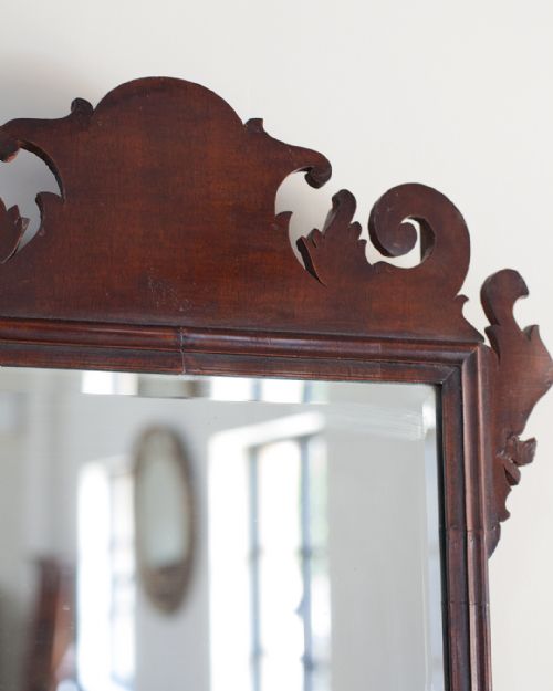 GEORGE III MAHOGANY FRET WALL MIRROR - ADDITIONAL PHOTO 2