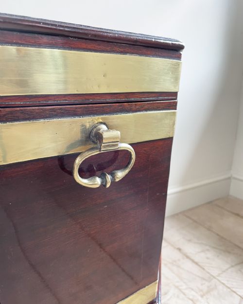 GEORGIAN MAHOGANY OCTAGONAL WINE COOLER - ADDITIONAL PHOTO 5