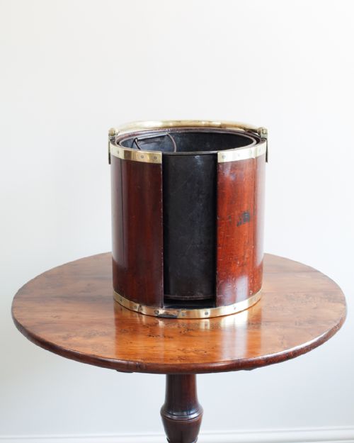 GEORGIAN MAHOGANY PLATE BUCKET - ADDITIONAL PHOTO 1