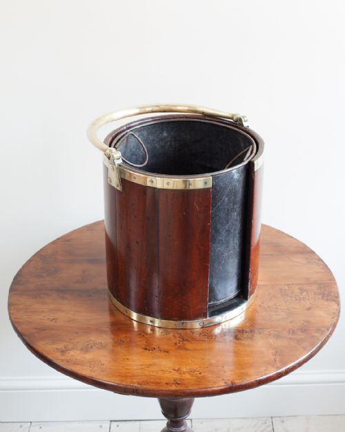 GEORGIAN MAHOGANY PLATE BUCKET - ADDITIONAL PHOTO 2
