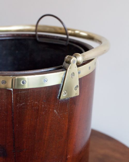 GEORGIAN MAHOGANY PLATE BUCKET - ADDITIONAL PHOTO 4