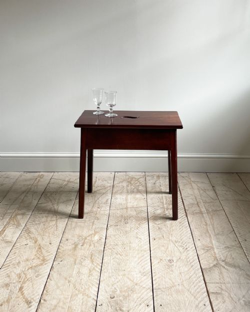 GEORGIAN MAHOGANY STOOL - ADDITIONAL PHOTO 1