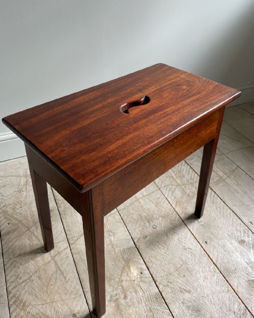 GEORGIAN MAHOGANY STOOL - ADDITIONAL PHOTO 2