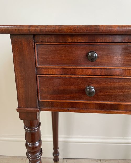 LATE REGENCY MAHOGANY WORK TABLE - ADDITIONAL PHOTO 5