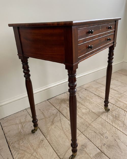 LATE REGENCY MAHOGANY WORK TABLE - ADDITIONAL PHOTO 8