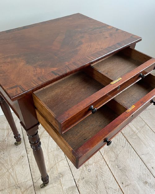 LATE REGENCY MAHOGANY WORK TABLE - ADDITIONAL PHOTO 9