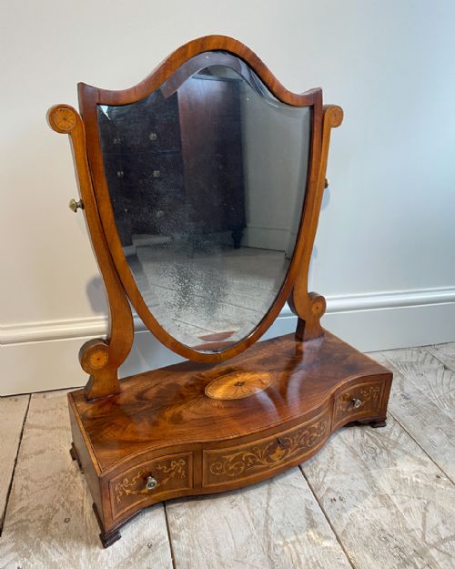 victorian toilet mirror - CATEGORY: ANTIQUE MIRRORS - DATED 1880