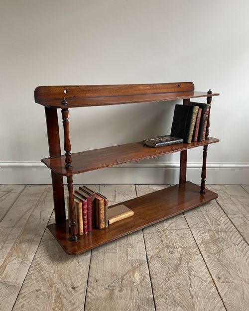19th century mahogany wall shelves - CATEGORY: ANTIQUE FURNITURE - DATED 19TH CENTURY