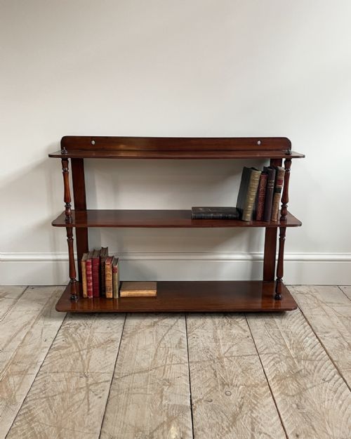 19TH CENTURY MAHOGANY WALL SHELVES - ADDITIONAL PHOTO 1
