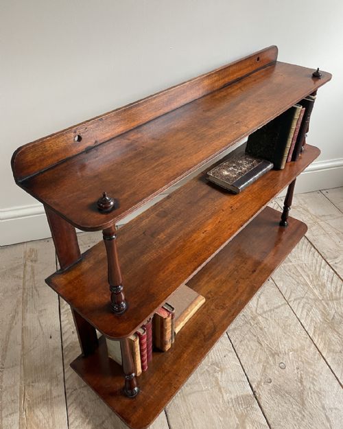19TH CENTURY MAHOGANY WALL SHELVES - ADDITIONAL PHOTO 2