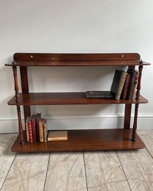 19TH CENTURY MAHOGANY WALL SHELVES - ADDITIONAL PHOTO 4