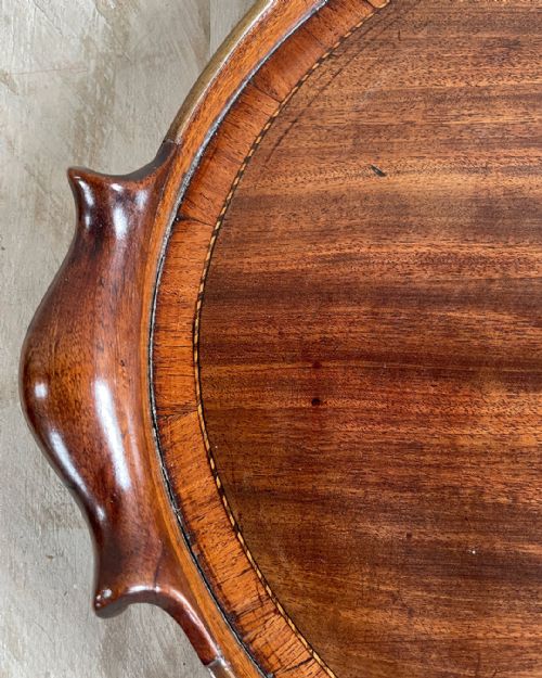 GEORGIAN MAHOGANY OVAL TRAY - ADDITIONAL PHOTO 5