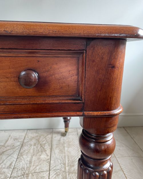 EARLY 19TH CENTURY MAHOGANY LIBRARY TABLE - ADDITIONAL PHOTO 7