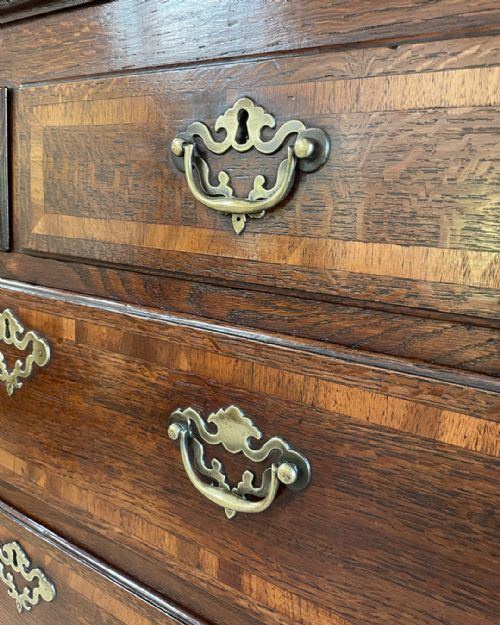 GEORGIAN OAK TALLBOY - ADDITIONAL PHOTO 2