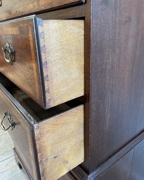 GEORGIAN OAK TALLBOY - ADDITIONAL PHOTO 6