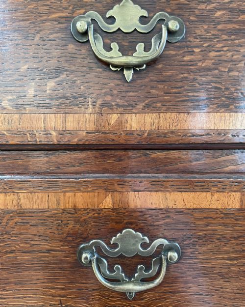GEORGIAN OAK TALLBOY - ADDITIONAL PHOTO 8