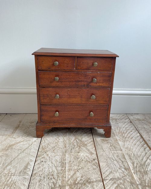 GEORGIAN MINIATURE CHEST OF DRAWERS - ADDITIONAL PHOTO 1
