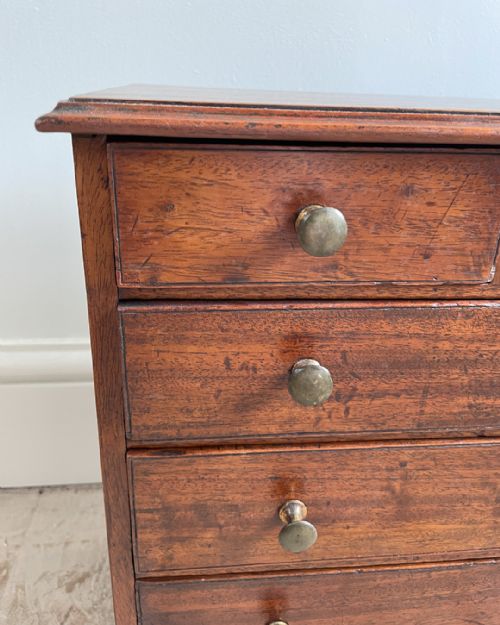 GEORGIAN MINIATURE CHEST OF DRAWERS - ADDITIONAL PHOTO 2