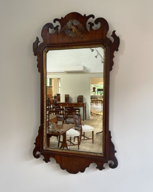 LOVELY QUALITY GEORGE III MAHOGANY PIER MIRROR - ADDITIONAL PHOTO 3
