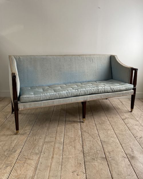 fine george iii mahogany settee - CATEGORY: ANTIQUE SOFAS - DATED 18TH CENTURY