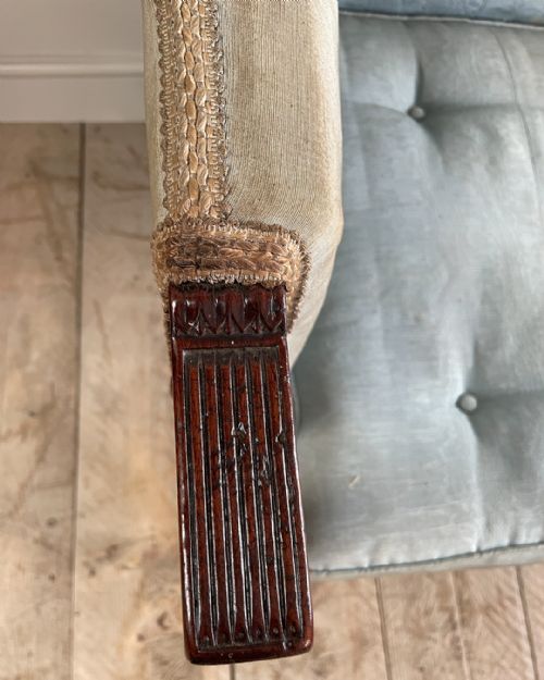 FINE GEORGE III MAHOGANY SETTEE - ADDITIONAL PHOTO 3