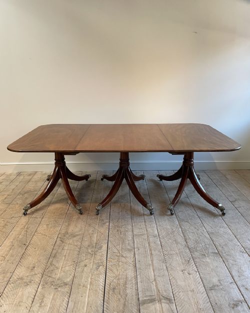 GEORGIAN TRIPLE PEDESTAL DINING TABLE - ADDITIONAL PHOTO 6