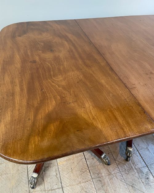 GEORGIAN TRIPLE PEDESTAL DINING TABLE - ADDITIONAL PHOTO 7