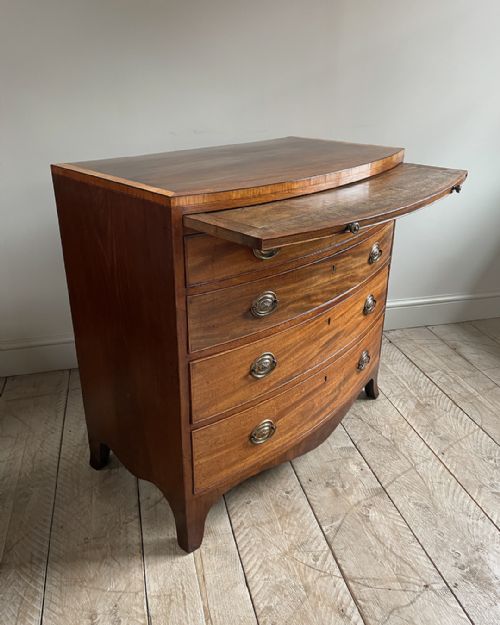 REGENCY BOWFRONT CHEST OF DRAWERS - ADDITIONAL PHOTO 2