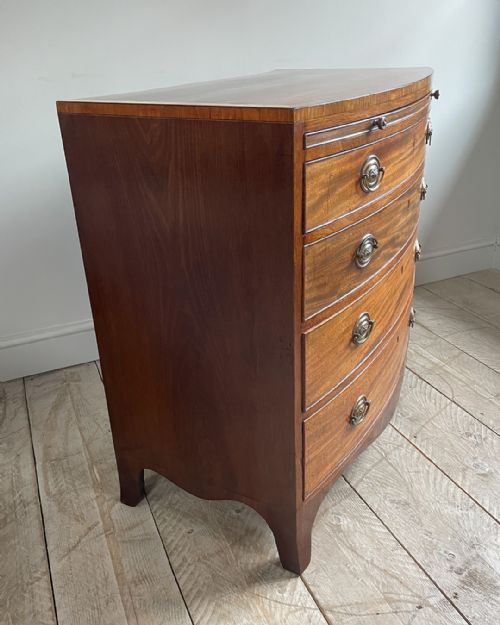 REGENCY BOWFRONT CHEST OF DRAWERS - ADDITIONAL PHOTO 5