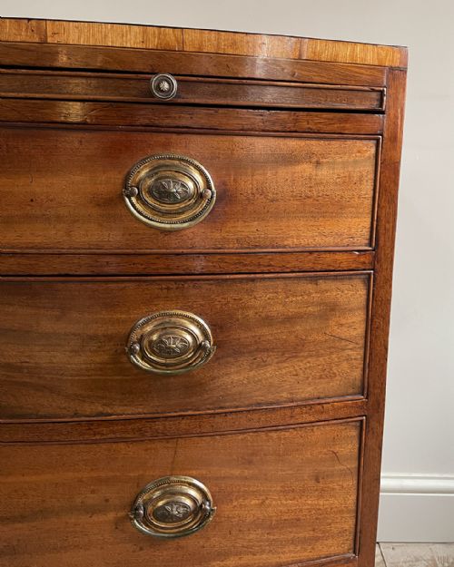 REGENCY BOWFRONT CHEST OF DRAWERS - ADDITIONAL PHOTO 6