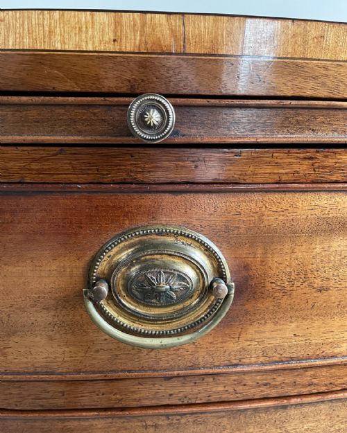 REGENCY BOWFRONT CHEST OF DRAWERS - ADDITIONAL PHOTO 7