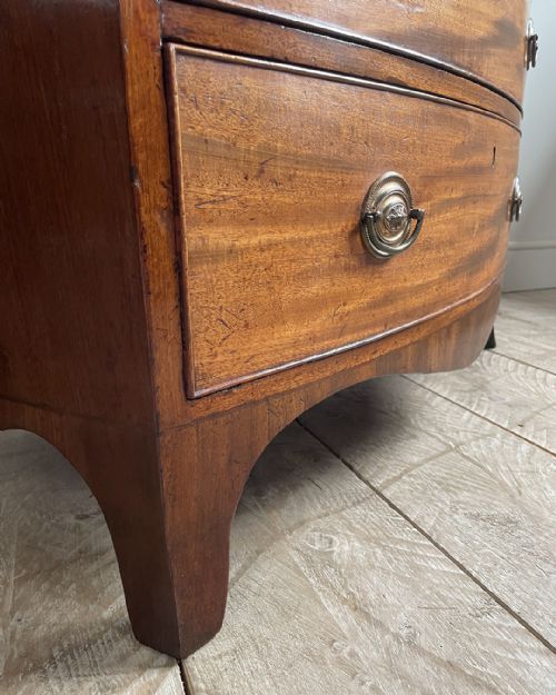 REGENCY BOWFRONT CHEST OF DRAWERS - ADDITIONAL PHOTO 8