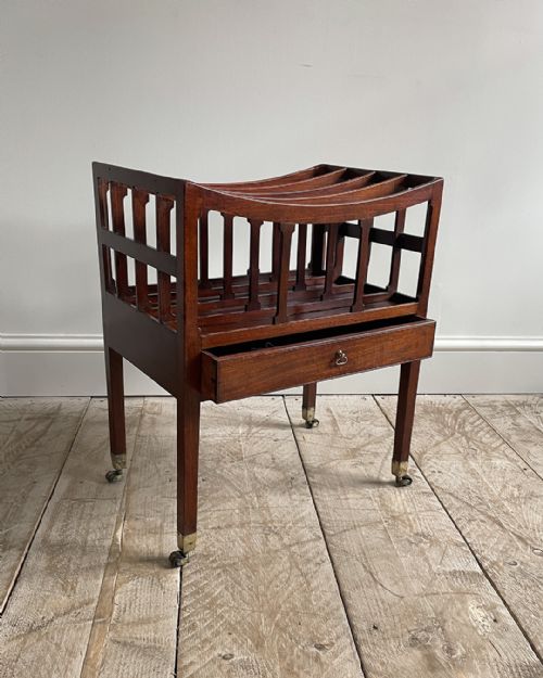 GEORGE IV MAHOGANY CANTERBURY - ADDITIONAL PHOTO 1