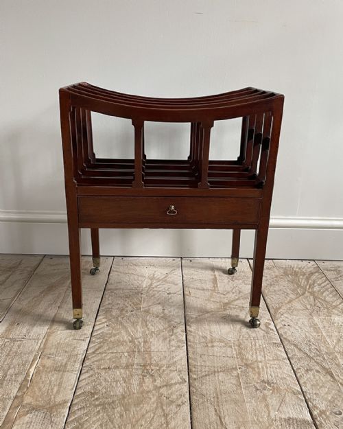 GEORGE IV MAHOGANY CANTERBURY - ADDITIONAL PHOTO 2