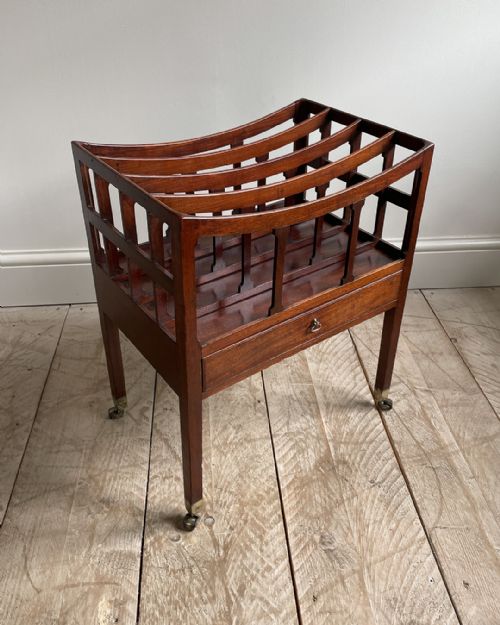 GEORGE IV MAHOGANY CANTERBURY - ADDITIONAL PHOTO 3