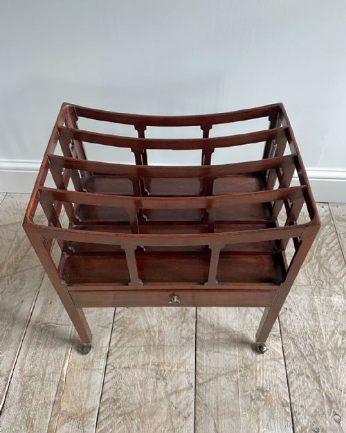 GEORGE IV MAHOGANY CANTERBURY - ADDITIONAL PHOTO 4