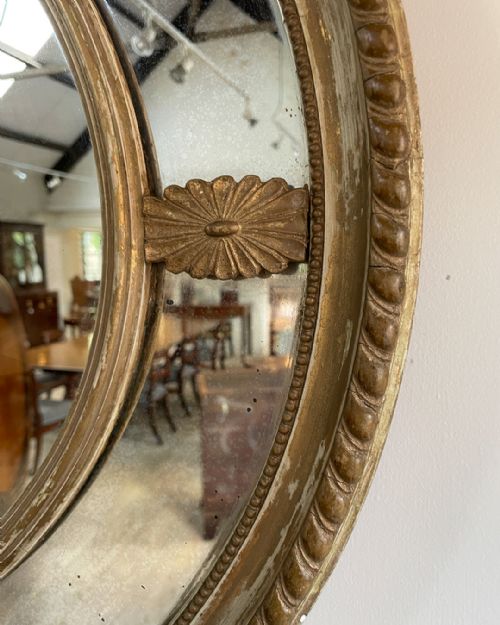 EARLY TWENTIETH CENTURY OVAL GILT MIRROR - ADDITIONAL PHOTO 2