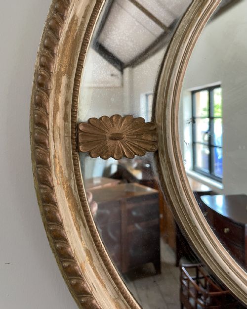 EARLY TWENTIETH CENTURY OVAL GILT MIRROR - ADDITIONAL PHOTO 3