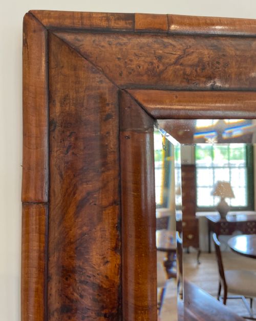 WILLIAM MARY WALNUT CUSHION MIRROR - ADDITIONAL PHOTO 4