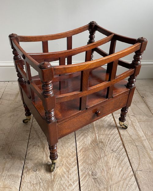 GEORGE IV MAHOGANY CANTERBURY - ADDITIONAL PHOTO 1